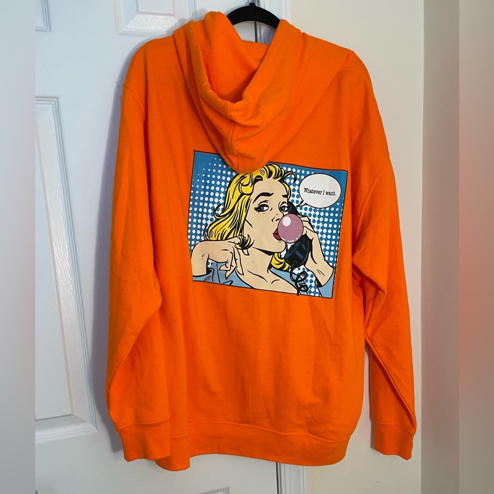 Boys Lie what are you going to do without him hoodie in orange